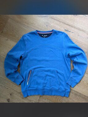 FourLaps Crew Neck Sweatshirt — Men's Medium | Blue